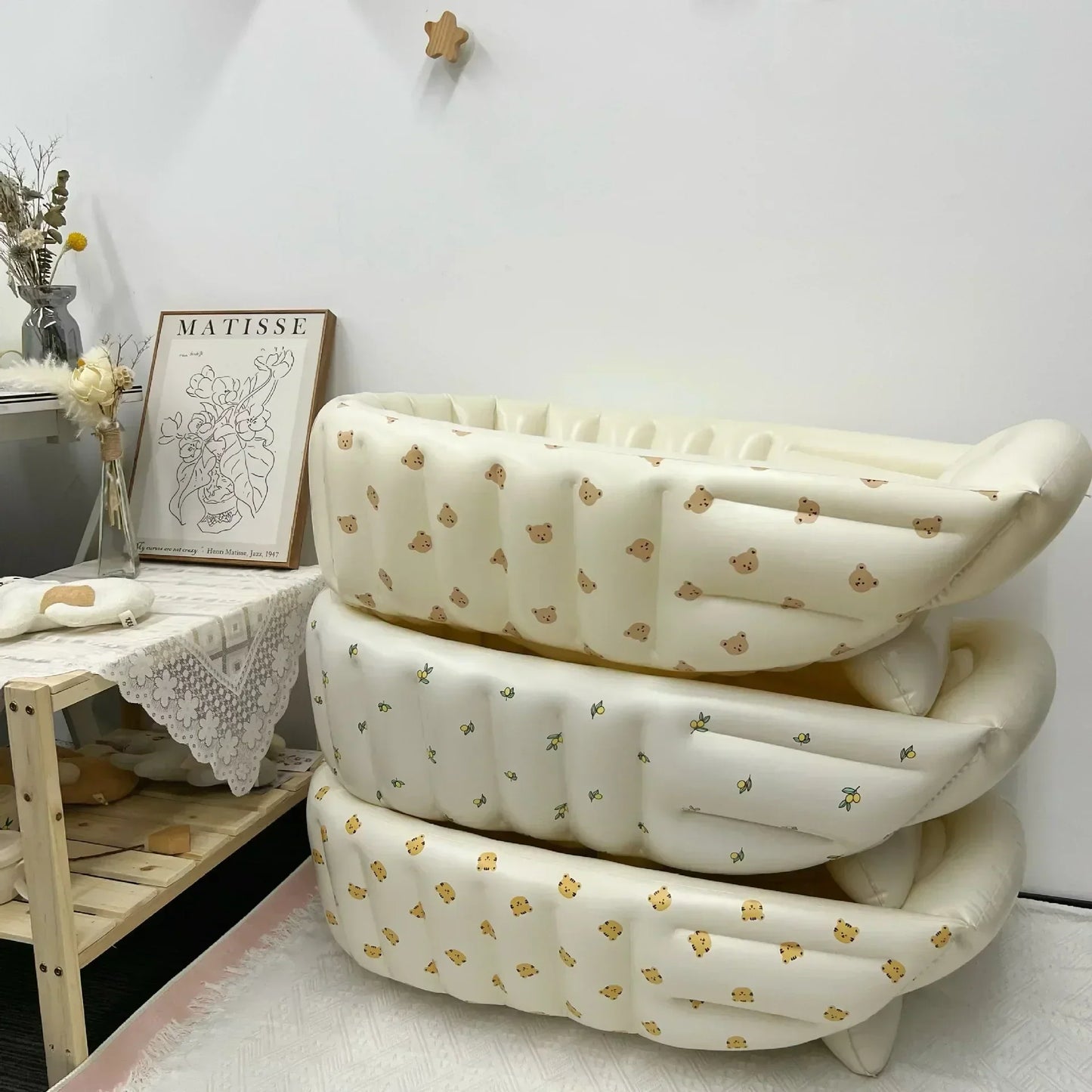 Brehn | Aufblasbare Baby-Badewanne für Reisen – BubbleNest
