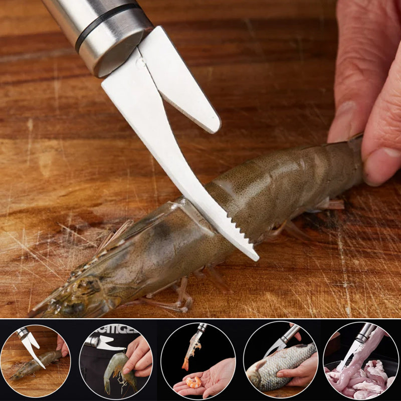 5 in 1 Multifunctional Shrimp Line Fish Maw Knife | Brehn