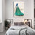 Eleganter Pfau im Rock – Leinwandbild