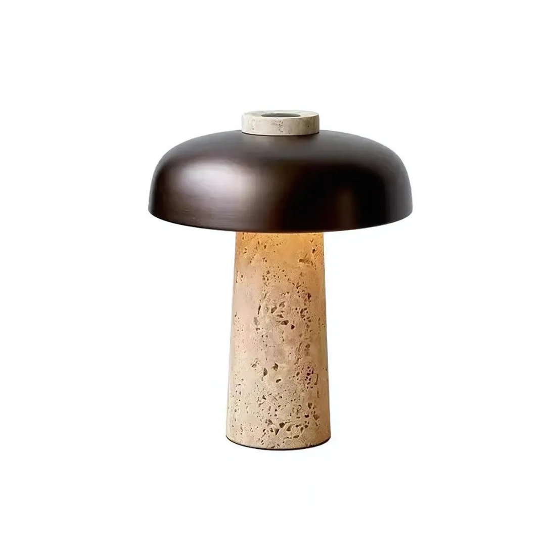 Brehn | Luxus Travertin LED Tischlampe
