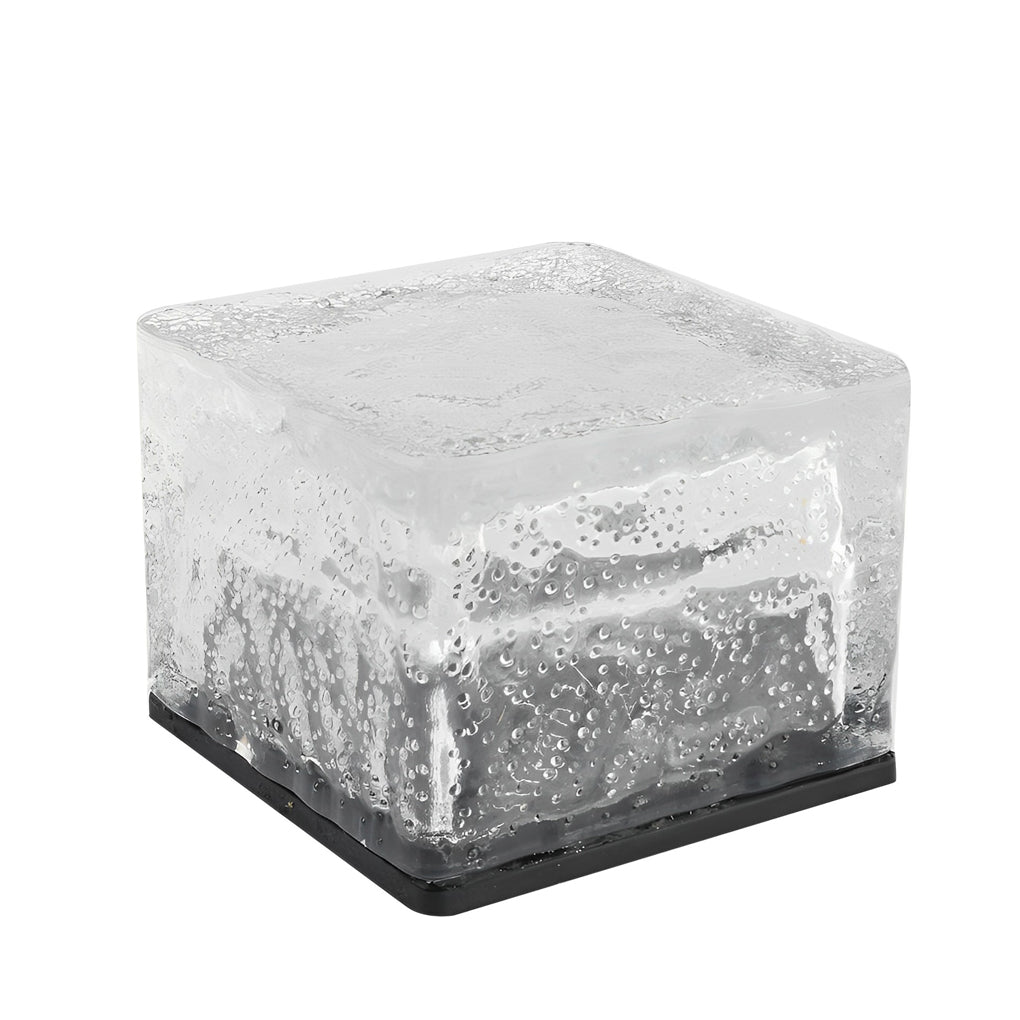 Square Creative Ice ock LED Waterproof Smart Solar Outdoor Lighting