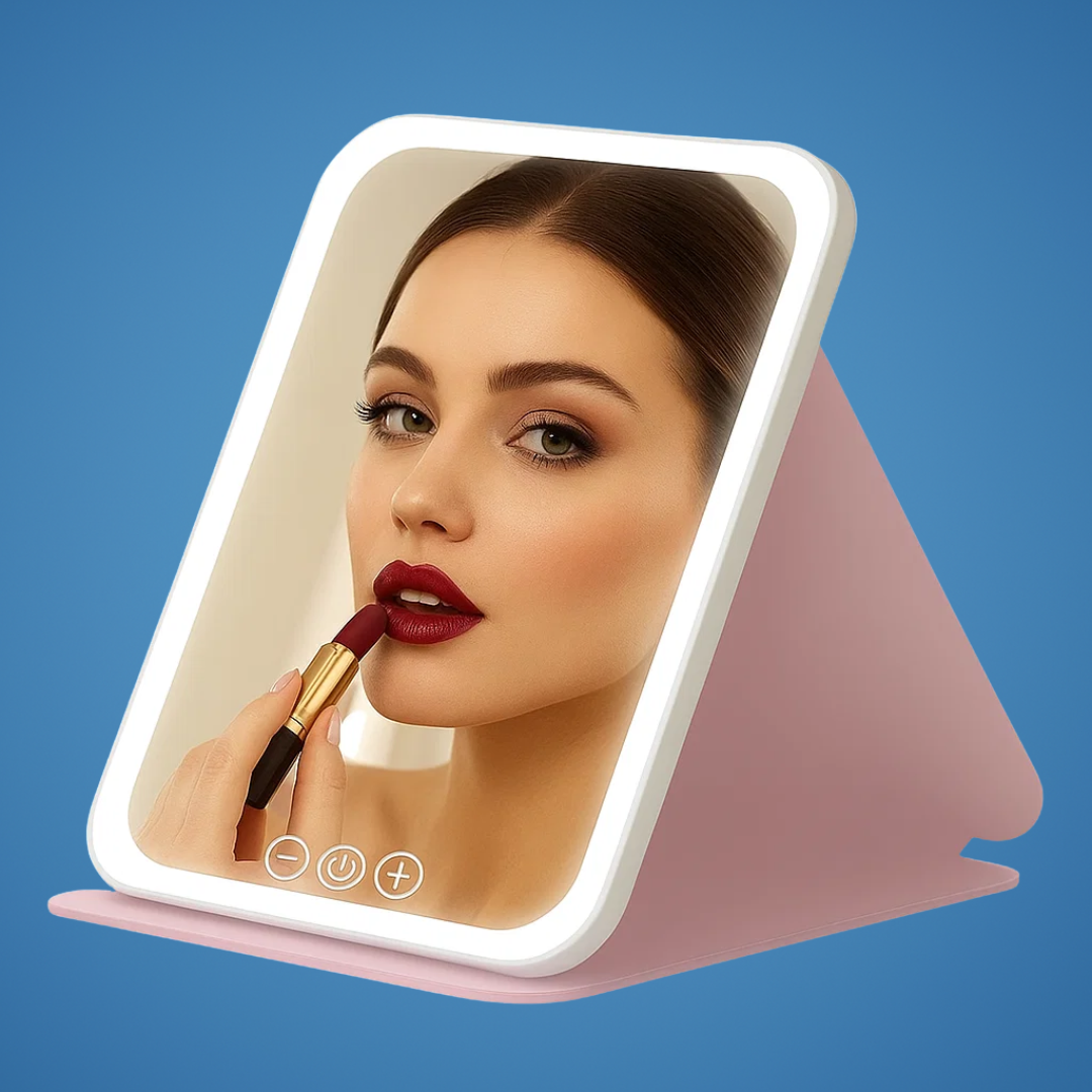 Verstellbare 3-Farben-Beleuchtung – Wiederaufladbares tragbares Design – Perfekt für Reisende & Beautyliebhaber Brehn