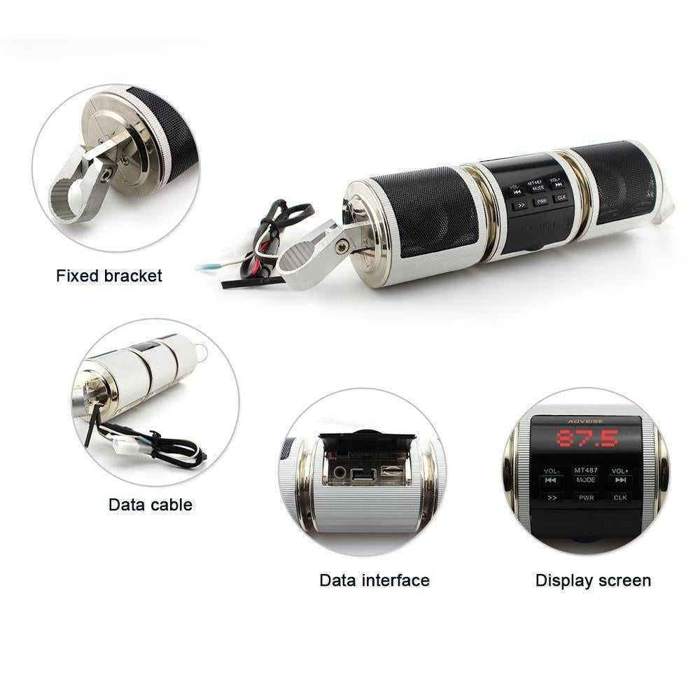 Brehn | Motorrad Bluetooth Lautsprecher Motorrad Lenker Wasserdichter Player