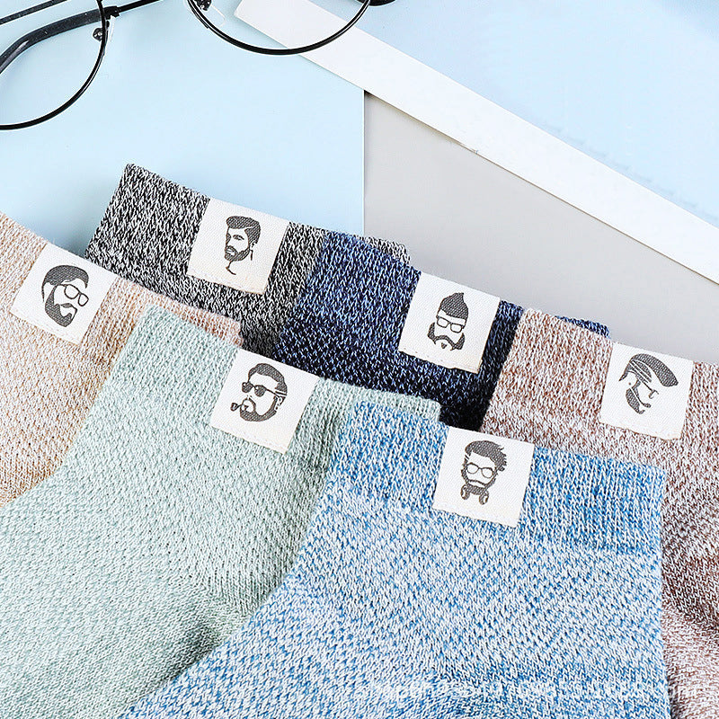 Brehn | Herren Geschäfts atmungsaktive antibakterielle Deodorant Socken (5PCS)