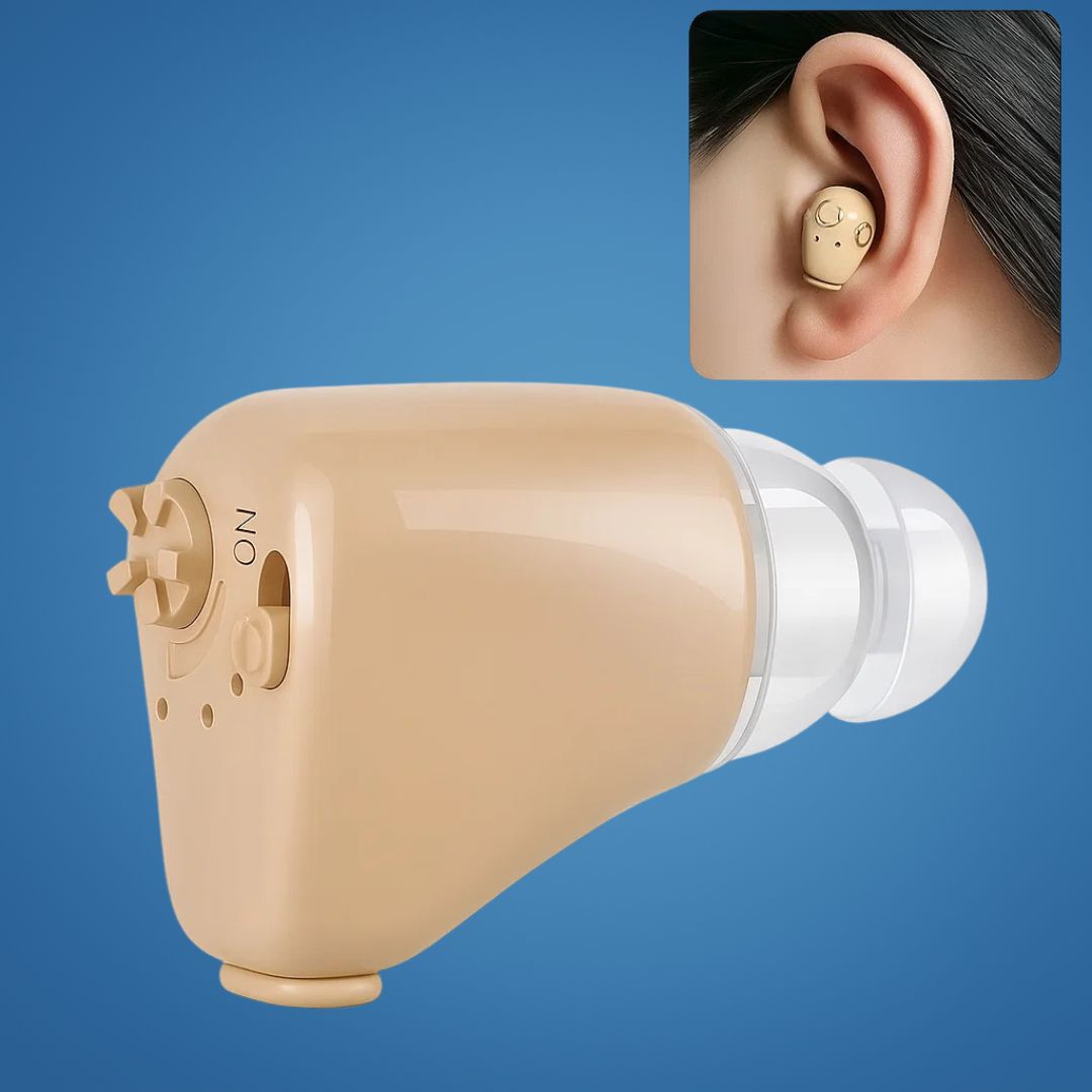 ClearHear | Wiederaufladbarer ITE-Hörverstärker – Geräuschreduzierung – Ergonomische In-Ear-Passform – Klarere Sprache für Senioren im täglichen Gebrauch Brehn