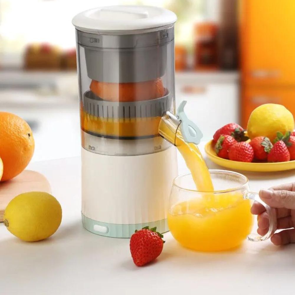 Tragbare elektrische Zitruspresse – Frischer Saft in Sekundenschnelle | Brehn