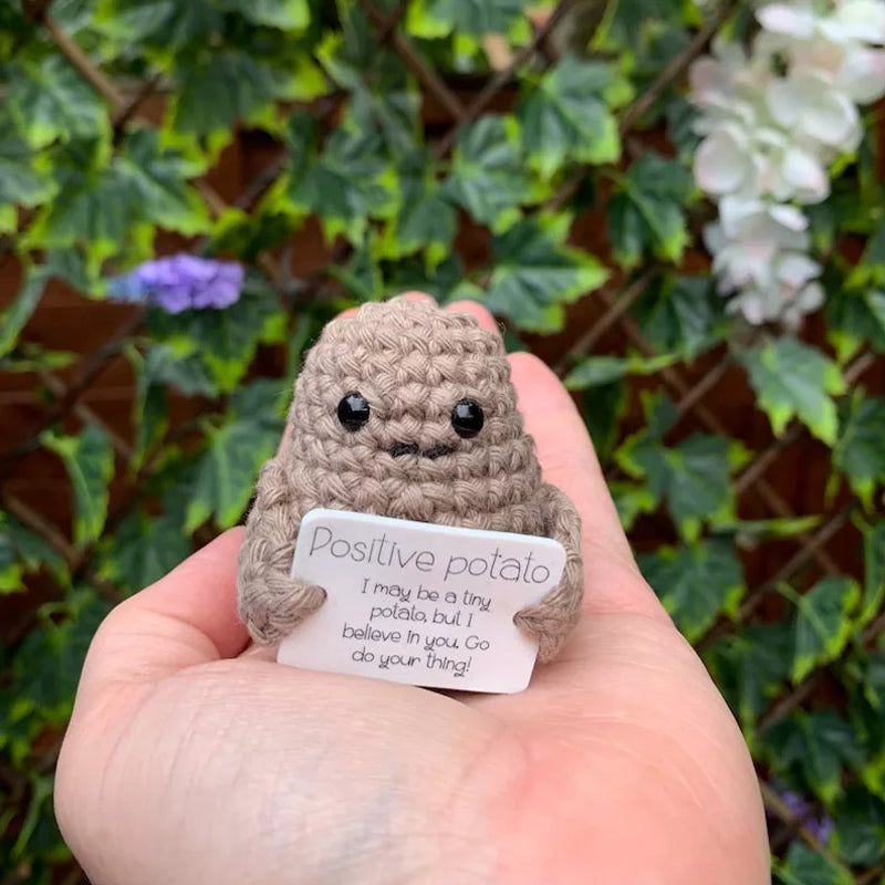 Lustiges Geschenk - Gestrickte positive Kartoffel | Brehn