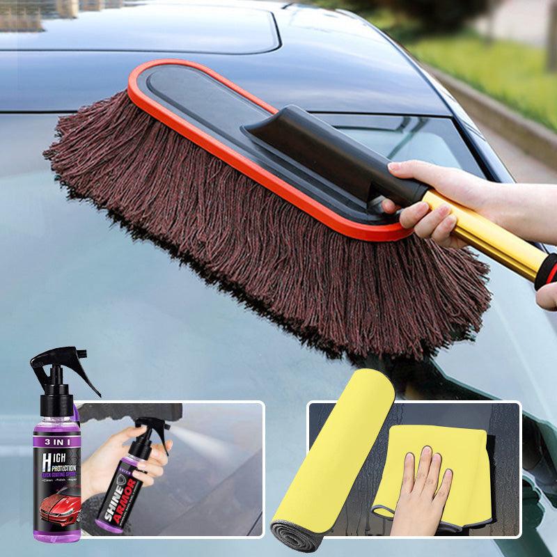 Brehn | Elegant | Auto Duster mit teleskopischem Griff - Effektive Reinigung - Praktisches Design - Einfach zu verstauen