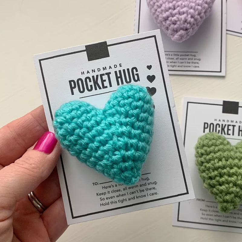 Pocket Hug Gehäkeltes Herz Kleines Geschenk