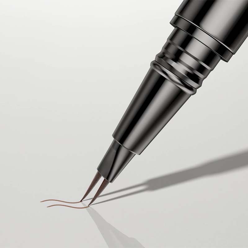 2-in-1 Augenbrauenstift mit zwei Enden: Mikro-Gabelapplikator und präziser Pinselspitze