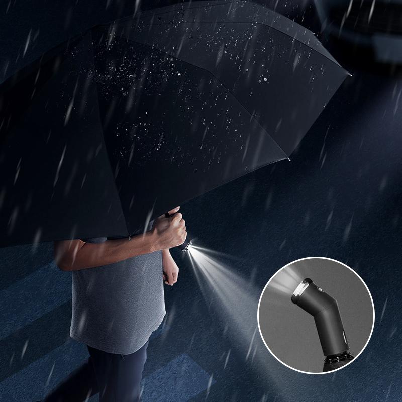 Winddichter Sonnenschirm und Regenschirm mit LED | Brehn