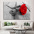 Lonely Rose - Leinwand Wandkunst Gemälde