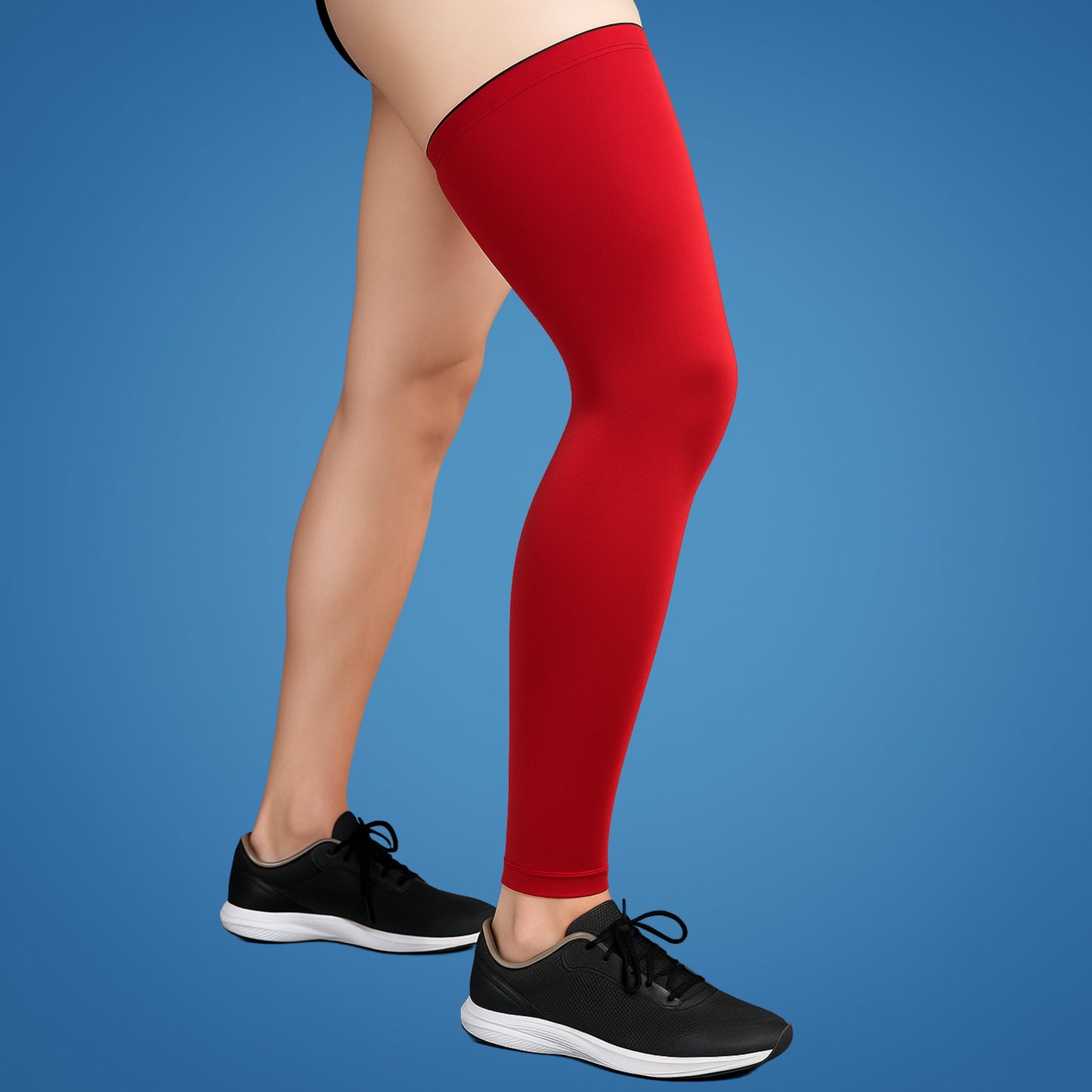 FlexiRelief | Full leg compression sleeve – Knee support – Graduated compression – Pain relief – Recovery – Swelling reduction Calf