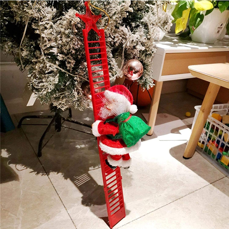 Brehn | 🎅Elektrischer Weihnachtsmann, der mit Musik die Leiter erklimmt