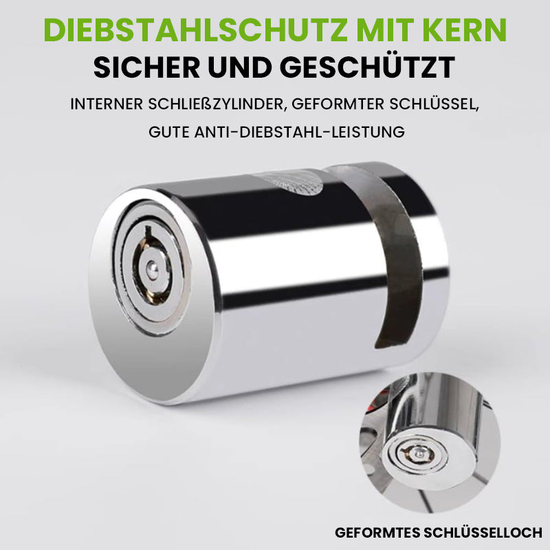 Anti-Diebstahl-Radscheibenschloss mit 2 Schlüsseln | Brehn