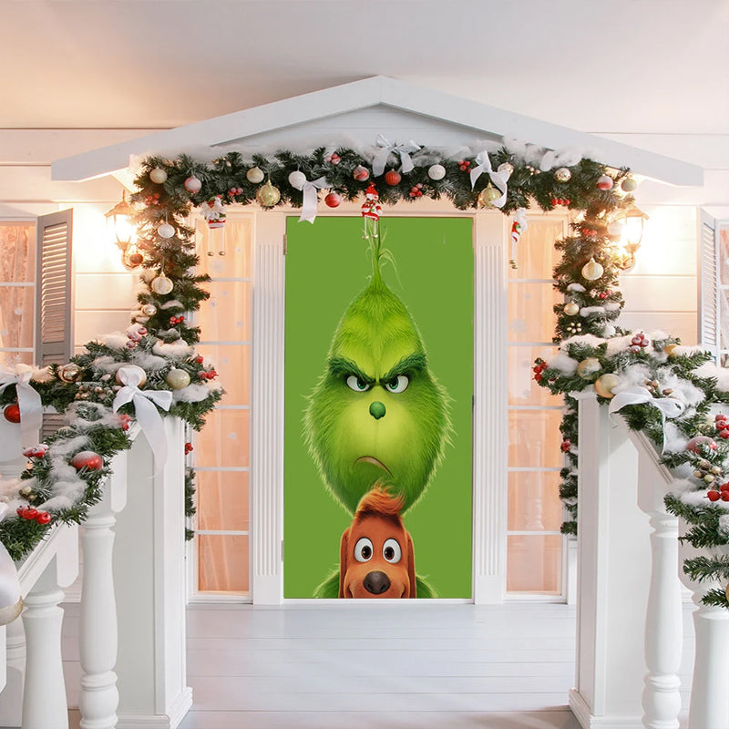Brehn | Nightmare Before Christmas Außen dekorations Requisiten Weihnachts Elfen Tür Abdeckung