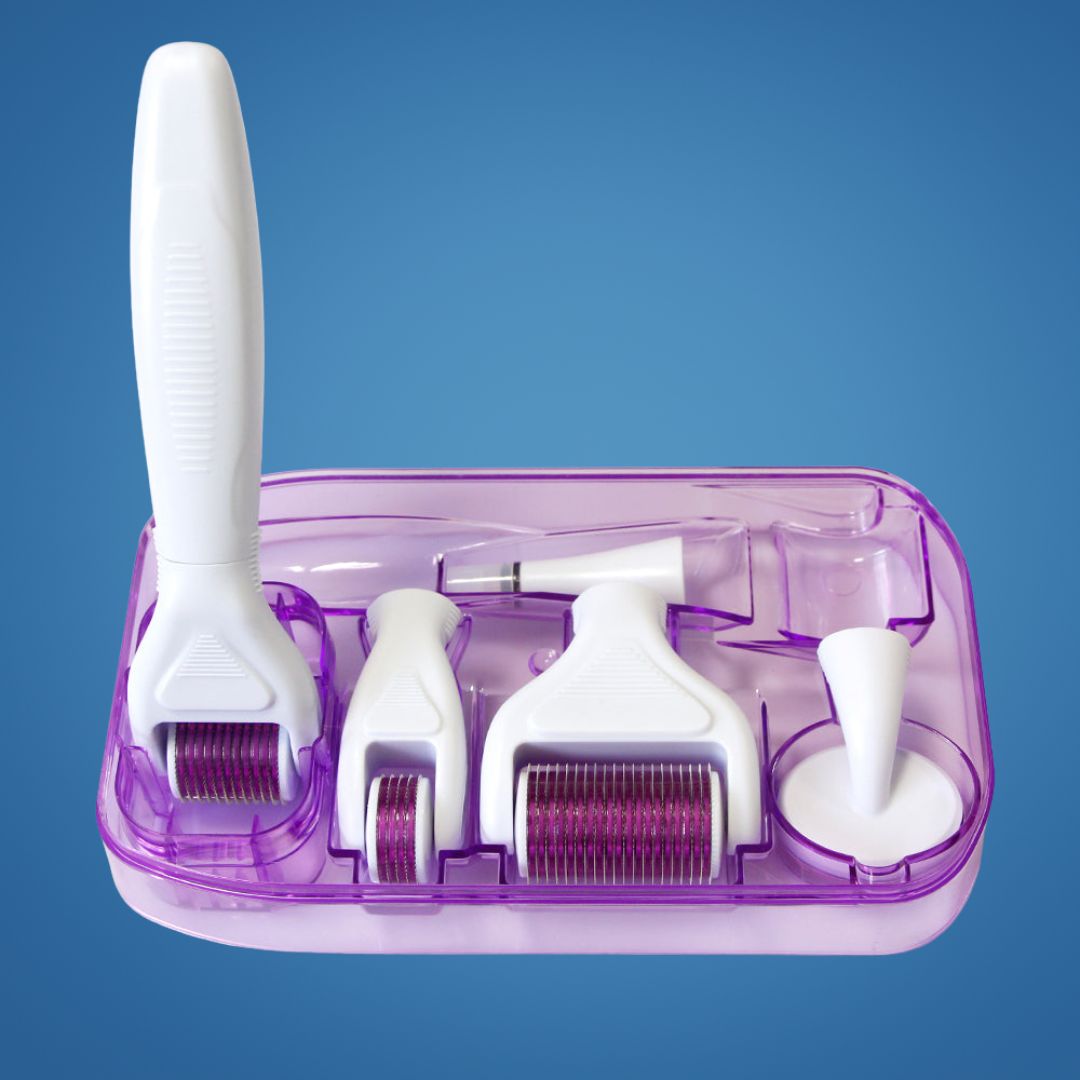 DermaGlow Mikronadel Derma Roller Set – Anti-Aging – Titan Nadeln – Hauspflege für Frauen Brehn