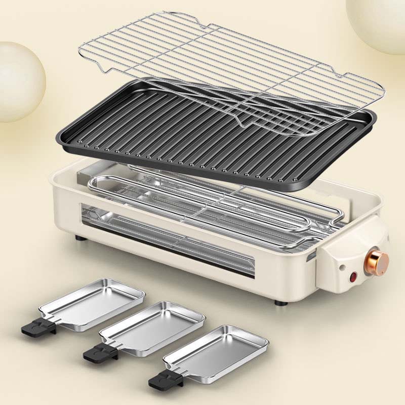 Brehn | Indoor rauchfreier Grill, Antihaft-Kochplatte abnehmbar