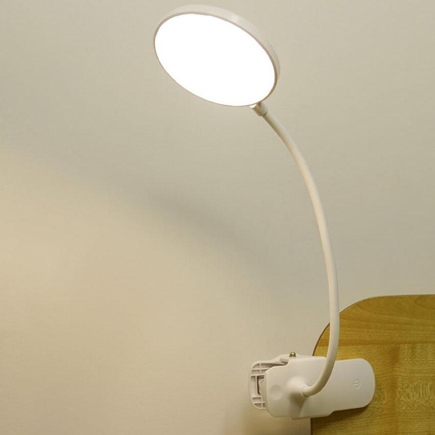 Brehn | Einfache LED Clip-Schreibtischlampe wiederaufladbar Augenschutz Nachtlicht
