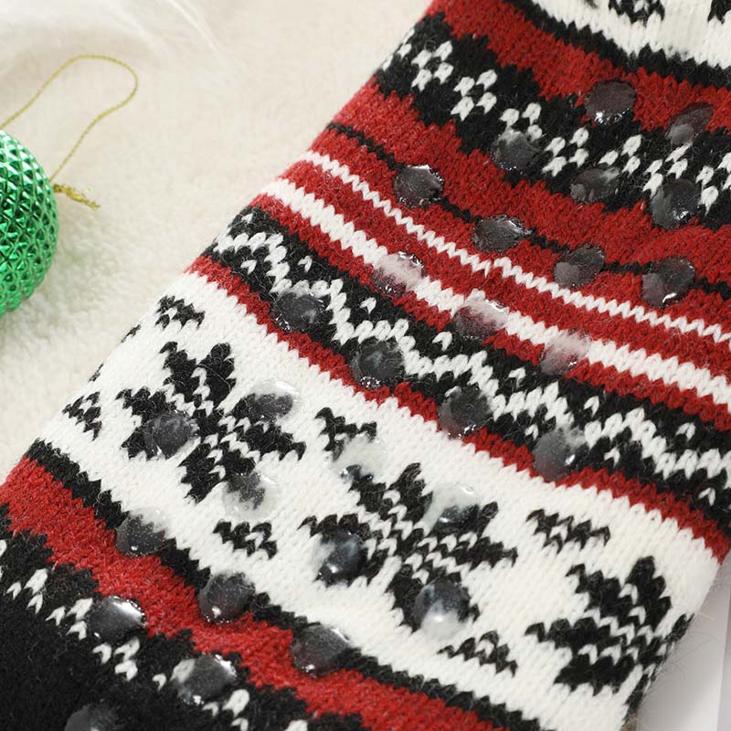 Brehn | Schneeflocke Ultra-dicke Cashmere Haussocken