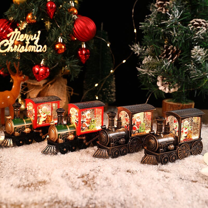 Weihnachtskristall schwebender Schneezug Licht | Brehn