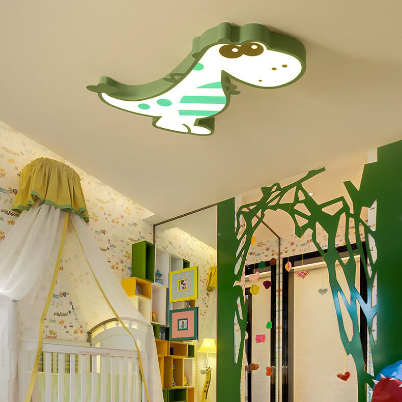 DinoBright LED-Deckenleuchte | Kreatives Dinosaurier-Design | Kinderzimmerlampe | Warmweißes Licht | Dimmbar