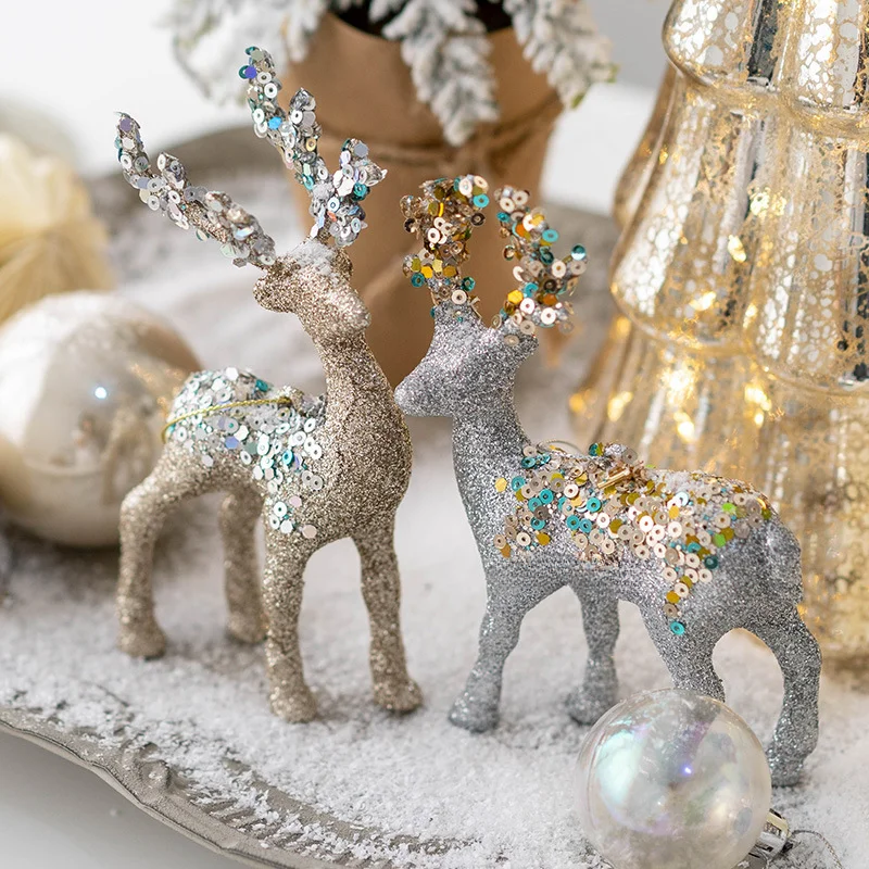 Brehn | Funkelndes Hirschornament – Luxuriöse Weihnachtsdekoration für eine festliche Atmosphäre