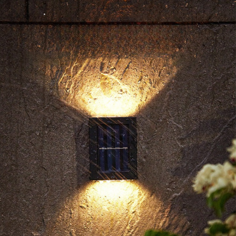 Brehn | LuxeSolar Elegante LED-Wandleuchte | Nachhaltige Sonnenenergie mit automatischem Betrieb