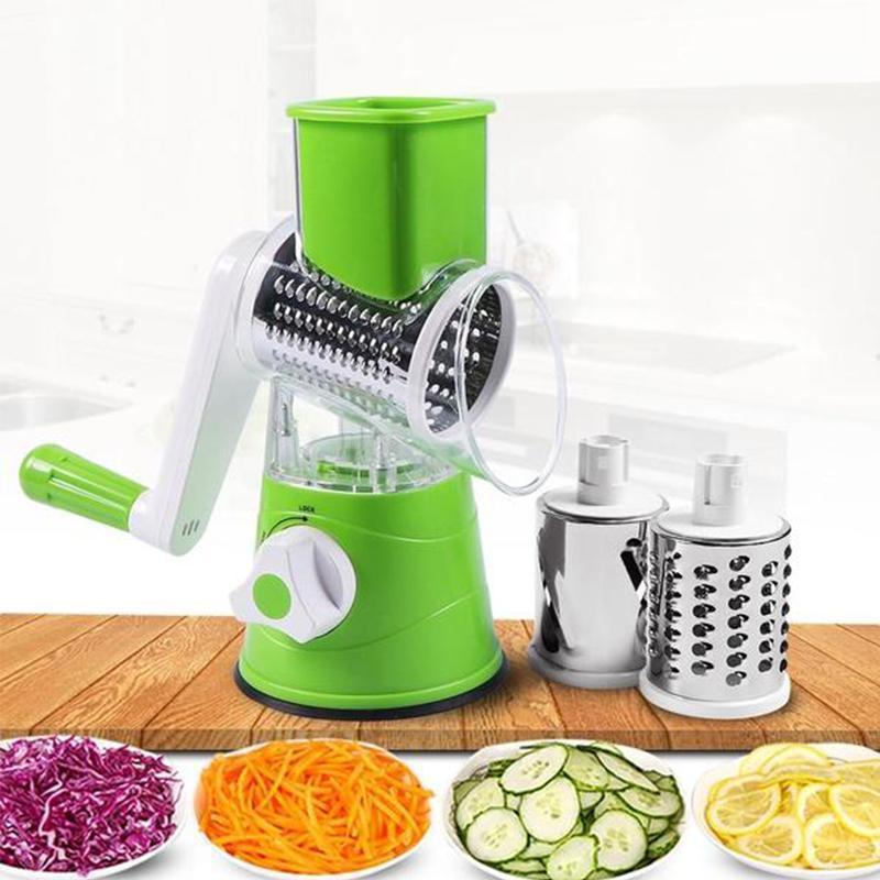 3-in-1 Rotary-Käse-Reibe Gemüseschneider | Brehn