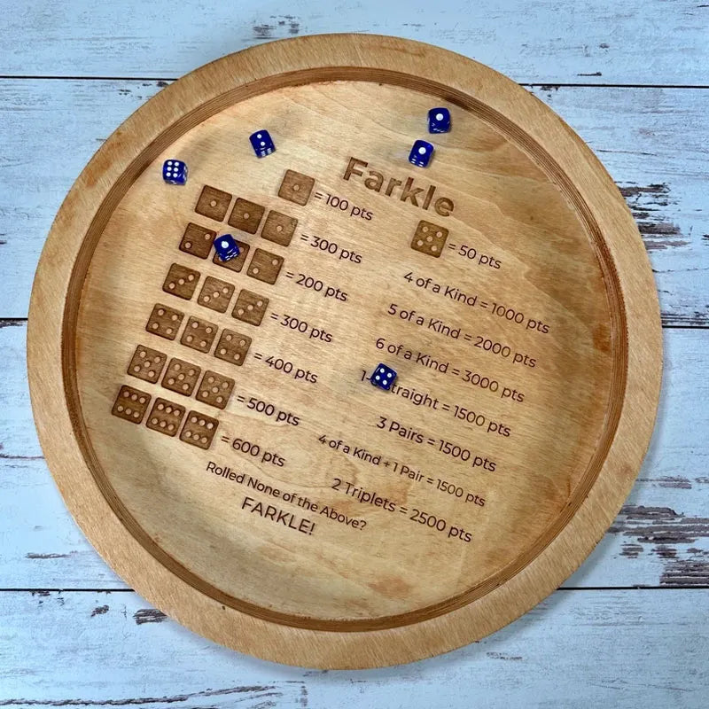 Farkle Würfeltablett