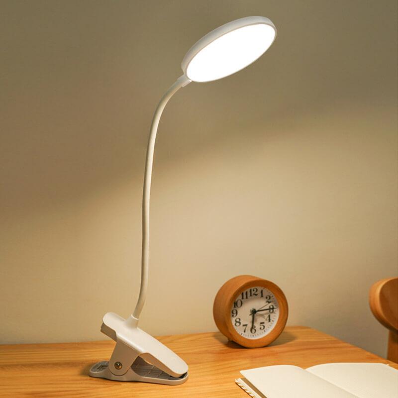 Brehn | Einfache LED Clip-Schreibtischlampe wiederaufladbar Augenschutz Nachtlicht