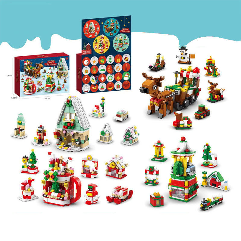 Brehn | Weihnachts-Adventskalender Überraschungs-Bausteinset