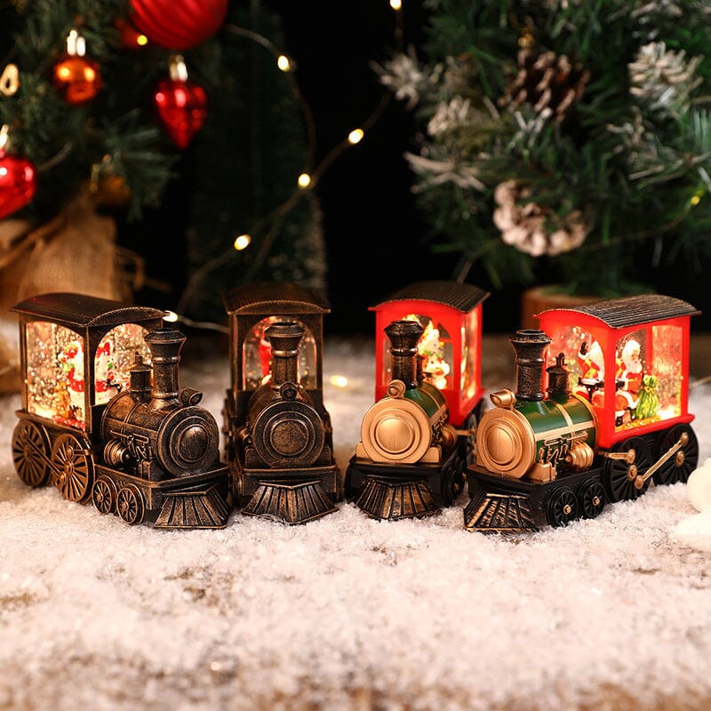 Weihnachtskristall schwebender Schneezug Licht | Brehn