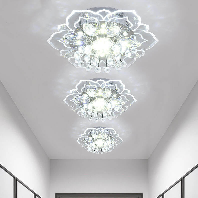 Brehn GlowPetal | LED Kristall Deckenleuchte | Blütenform, RGB Farbwechsel & energieeffizient