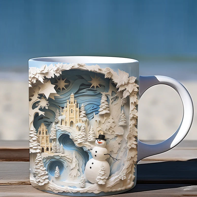 Brehn | 3D Weihnachts-Schneemann Becher