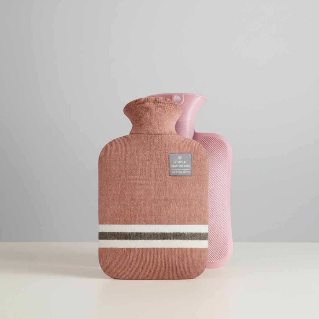 Wärmeflasche 2L mit Strickbezug | Brehn
