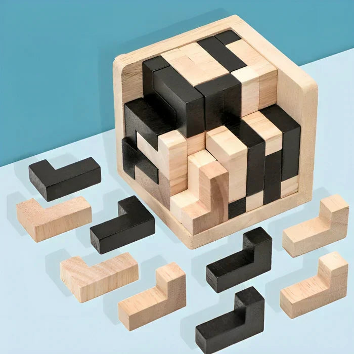 Brehn | 3D Holz-Puzzle - Denkspiel Meister
