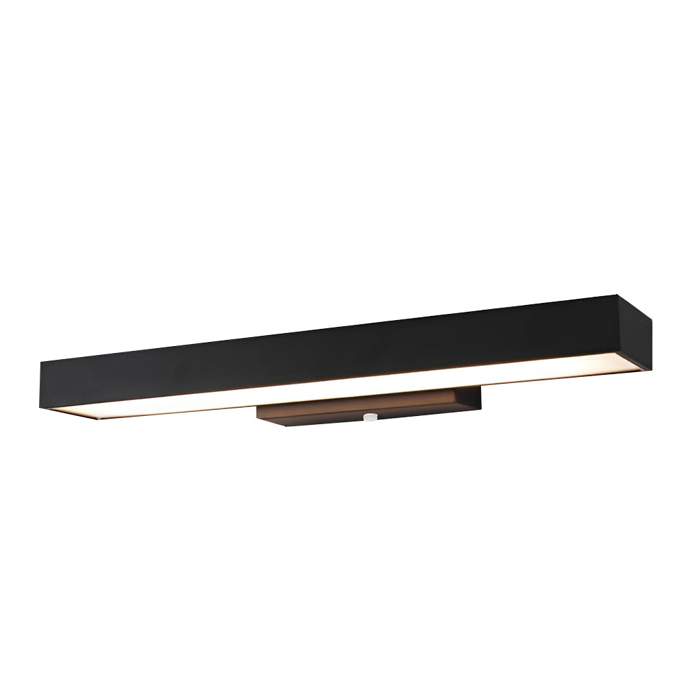 Moderne LED-Wandleuchte mit Bewegungssensor und schwarzem Gehäuse