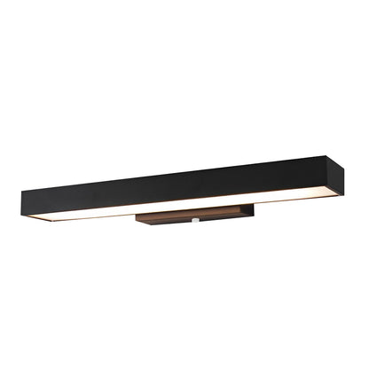 Moderne LED-Wandleuchte mit Bewegungssensor und schwarzem Gehäuse