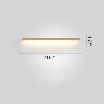 ZenBeam Japanische LED-Wandleuchte | Massivholzdesign | Modernes Akzentlicht