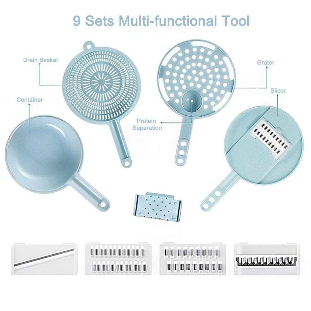 Brehn | 9 Sets Multi-Funktions-Gemüseschneider