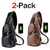 Brehn | Große Herren-Leder-Tasche Brust-Rucksack Wasserfester Crossbody-Bag mit USB