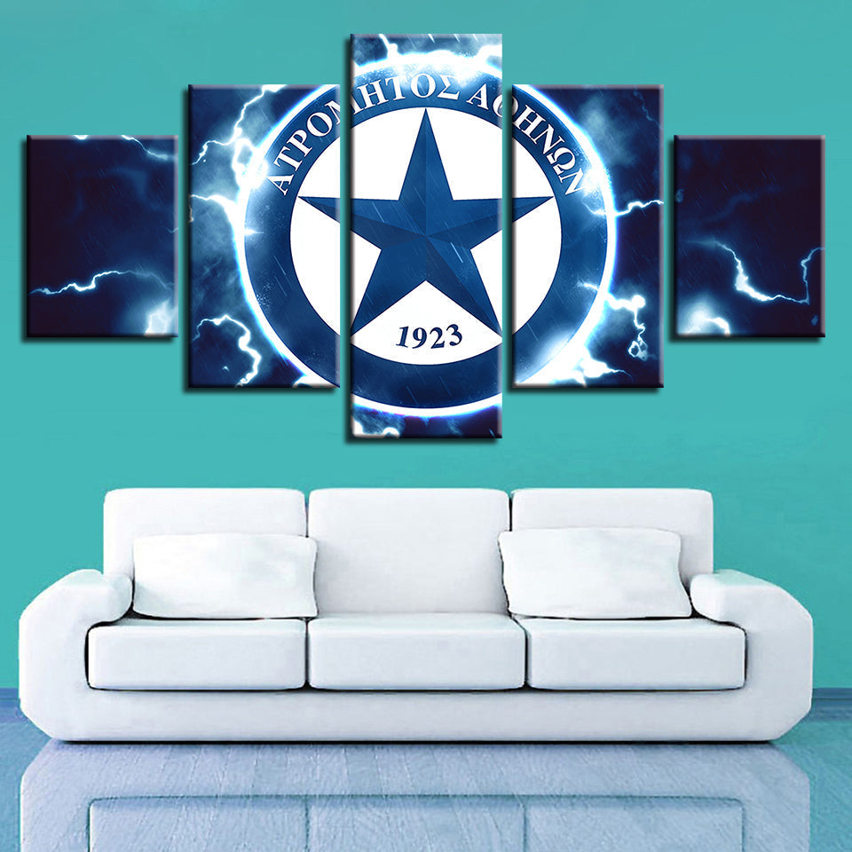 Elektrisches Sternlogo 5 Stück - Leinwand Wandkunst Gemälde