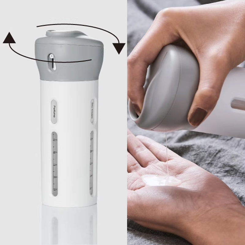 4-in-1-Flasche mit tragbarem Hautpflegespender | Brehn