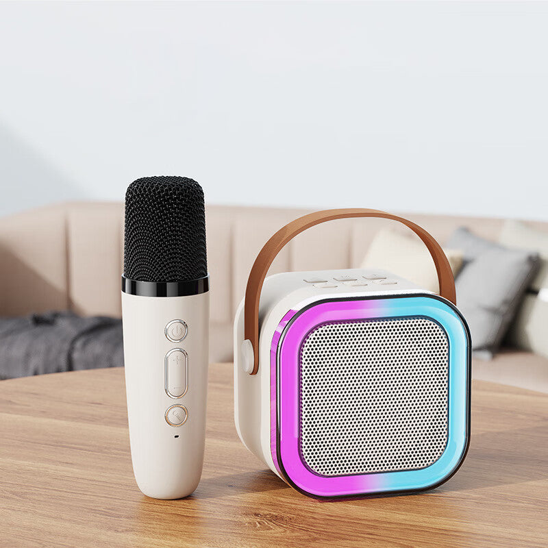 Brehn | Mini-Karaoke-Maschine für Kinder mit drahtlosen Mikrofonen