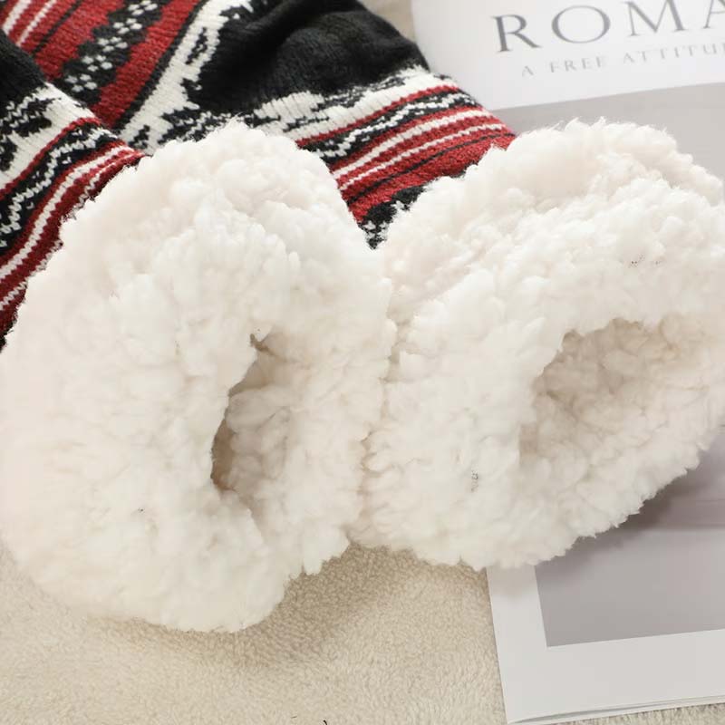Brehn | Schneeflocke Ultra-dicke Cashmere Haussocken