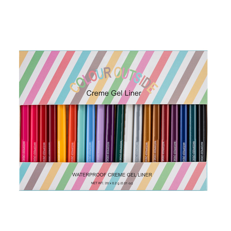 20 PCS Buntes Eyeliner Stift Set | Brehn