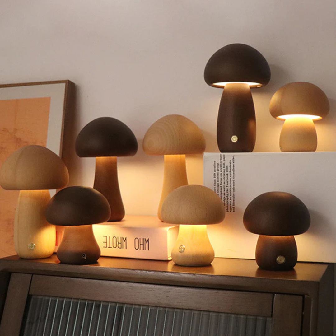 Brehn | Wiederaufladbare Tischlampe aus Holz