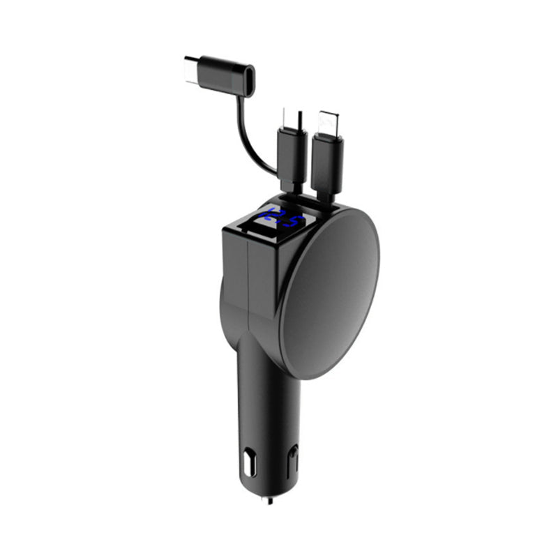Brehn | 3-in-1 einziehbarer Schnelllade Autoadapter