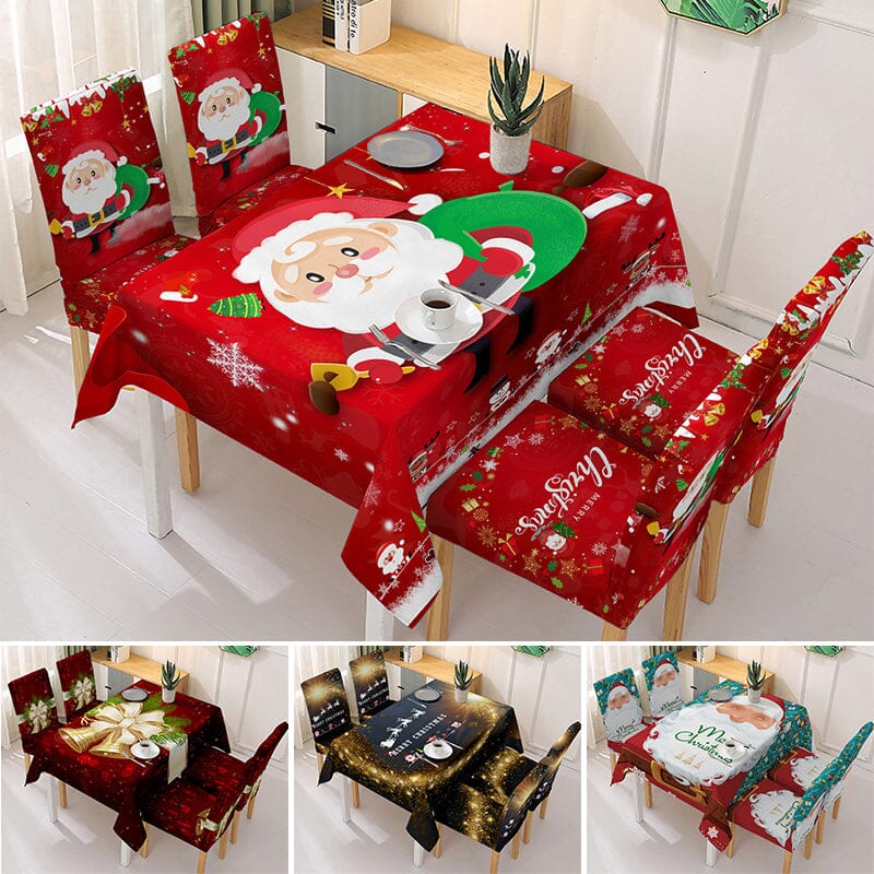 Brehn | Weihnachts Tischdecke Stuhlhussen Dekoration
